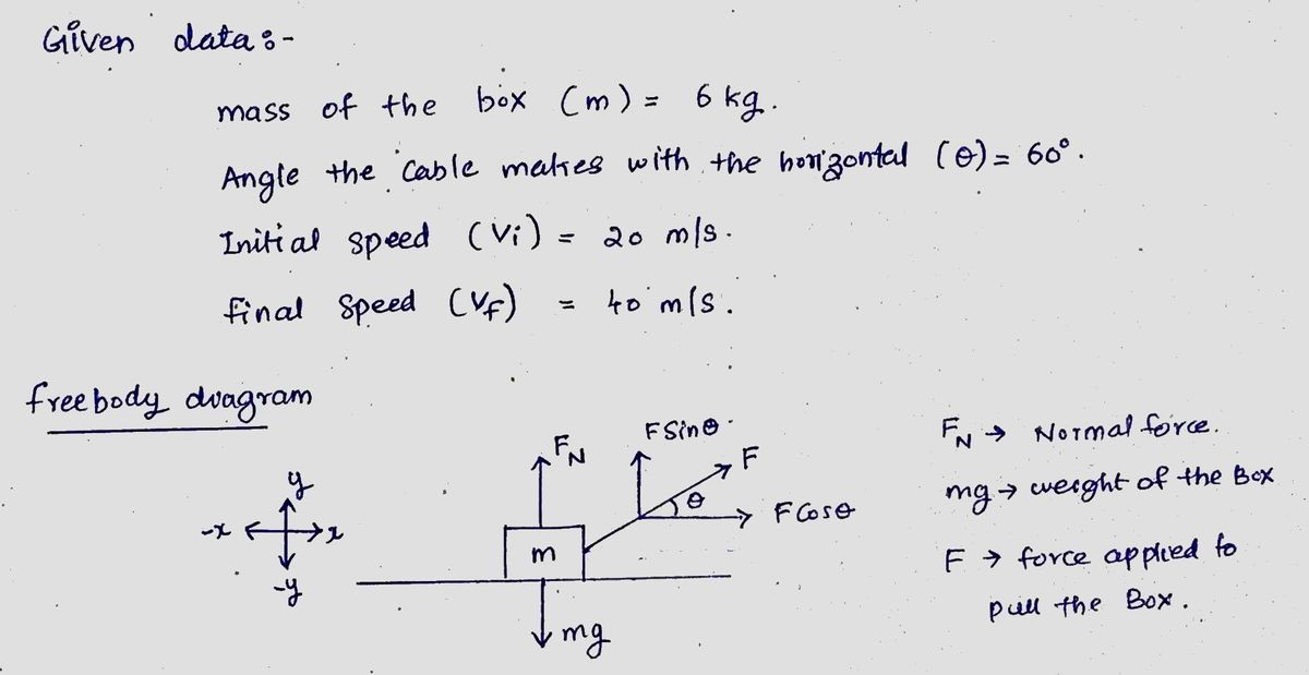 Physics homework question answer, step 1, image 1